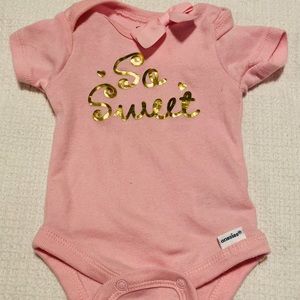 So sweet baby pink onesie